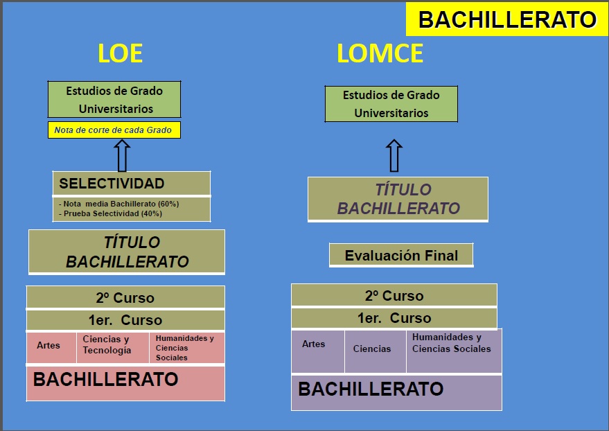 BACHILLERATO LOE - LOMCE